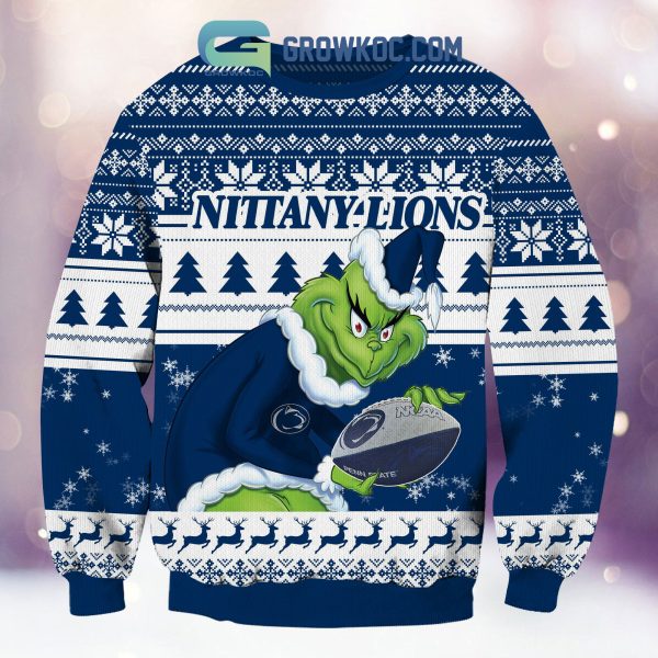 Penn State Nittany Lions Grinch NCAA Christmas Ugly Sweater