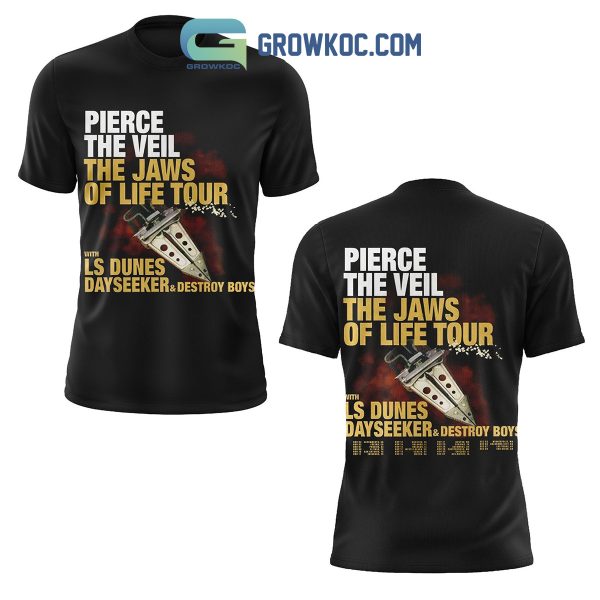 Pierce The Veil Rock Band 2024 Tour Hoodie Shirts