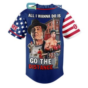 Rocky Balboa Go The Distance Personalized Baseball Jersey