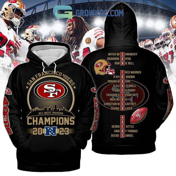 San Francisco 49ers 2023 NFC West Divison Champions Hoodie Shirts