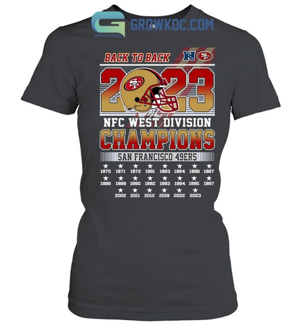 San Francisco 49ers Back2back 2023 Champions T-Shirt