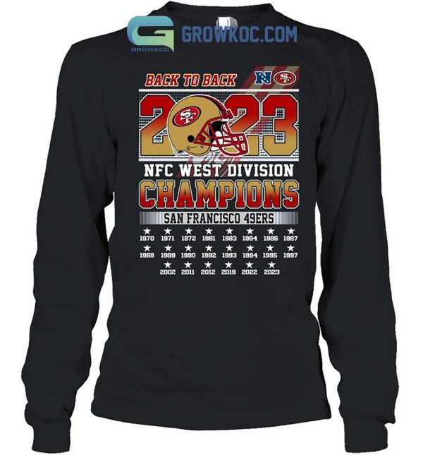 San Francisco 49ers Back2back 2023 Champions T-Shirt