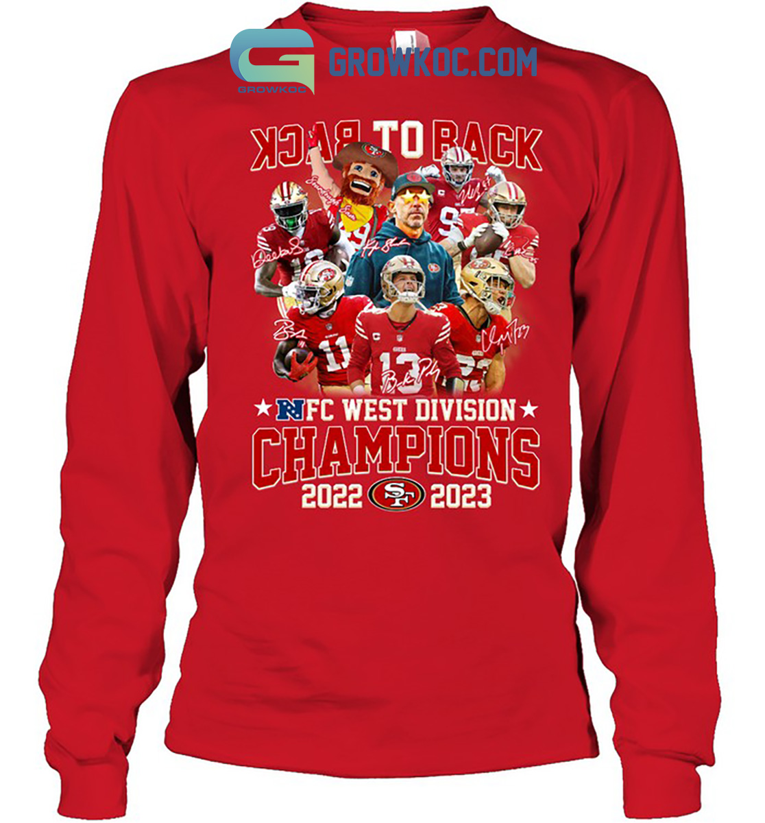 2023 NFC West Divison Champions SF San Francisco 49ers Hoodie Shirts -  Growkoc