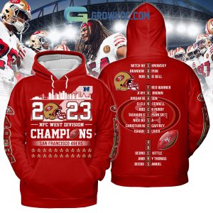 San Francisco 49ers Puzzle NFC West Divison Champions 2023 Hoodie Shirts
