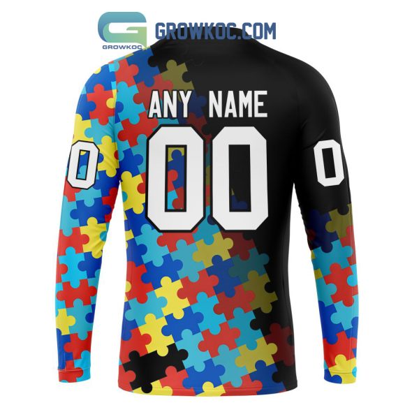 Seattle Kraken Puzzle Design Autism Awareness Personalized Hoodie Shirts