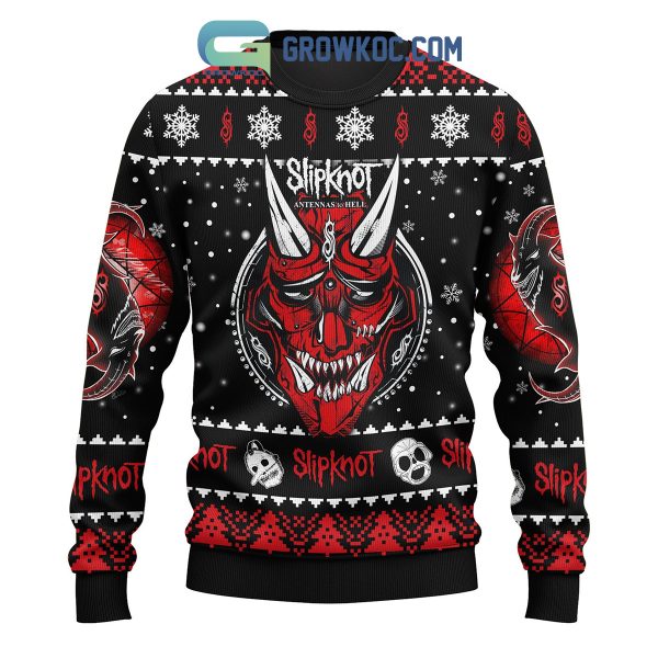 Slipknot Rock Band Evil Mask Personalized Christmas Ugly Sweater
