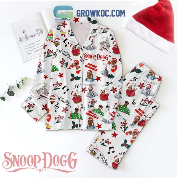 Snoop Dogg Ho’s Ho’s Ho’s Merry Chrizzle Christmas Polyester Pajamas Set