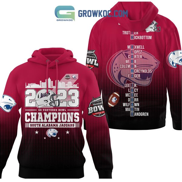 South Alabama Jaguars 68 Ventures Bowl 2023 Mix Hoodie Shirts