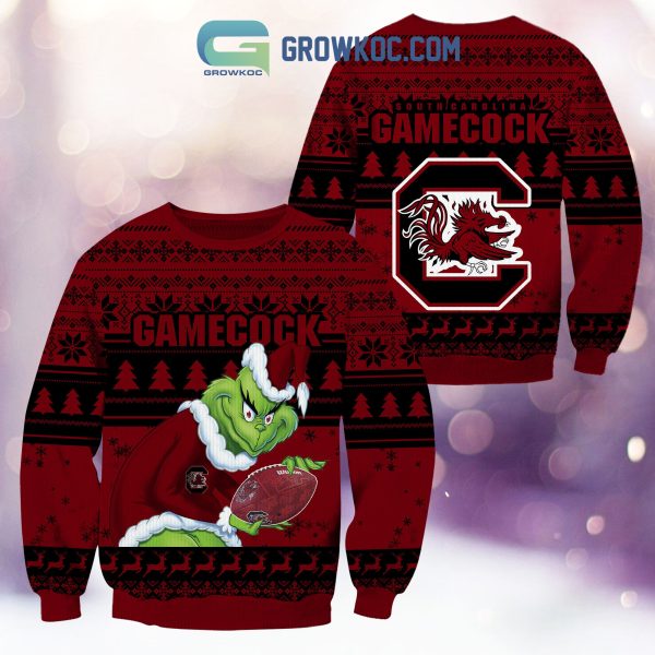 South Carolina Gamecocks Grinch NCAA Christmas Ugly Sweater