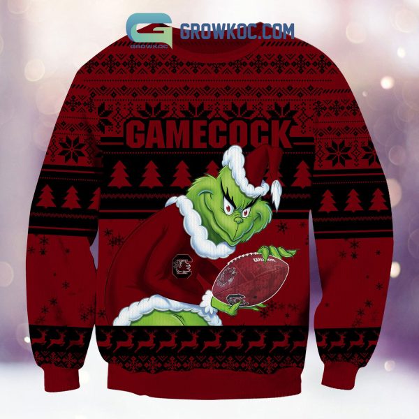 South Carolina Gamecocks Grinch NCAA Christmas Ugly Sweater