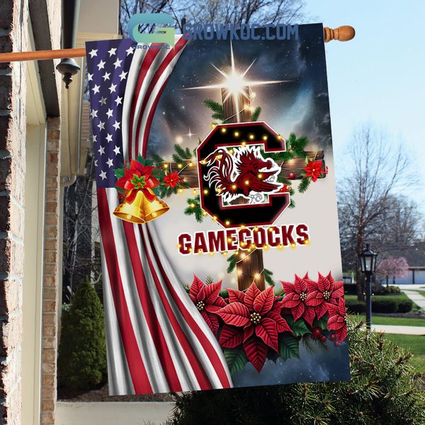 South Carolina Gamecocks NCAA Jesus Christmas House Garden Flags