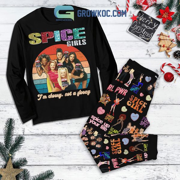 Spice Girls Choosy Not A Floozy Fleece Pajamas Set Long Sleeve