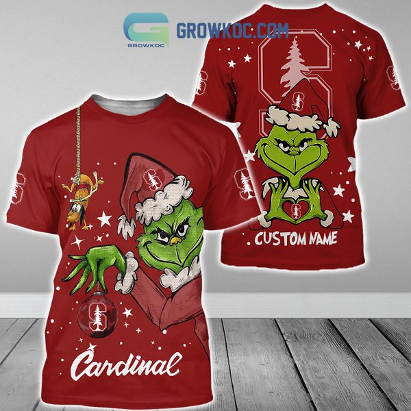 Stanford Cardinal Grinch Christmas Personalized NCAA Hoodie Shirts