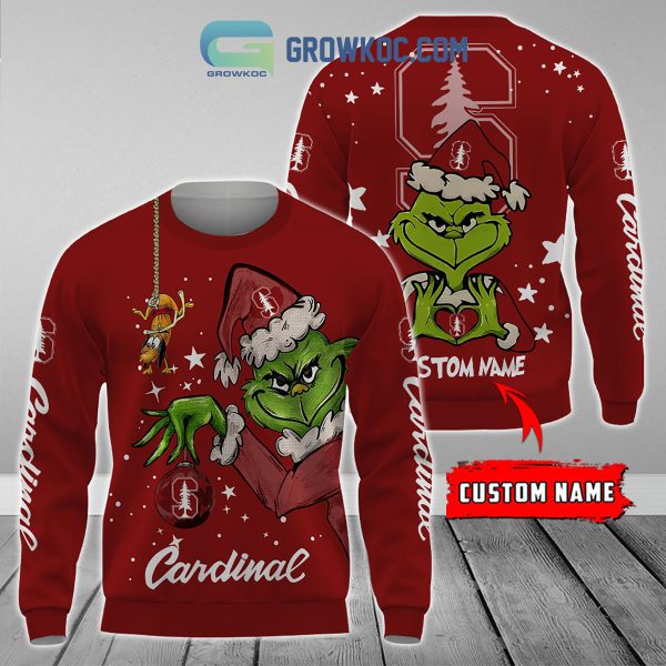 Stanford Cardinal Grinch Christmas Personalized NCAA Hoodie Shirts