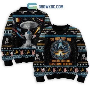 Star Trek To Boldly Go Where No One Has Gone Before Ugly Sweater
