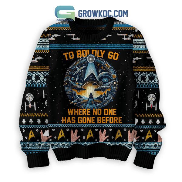 Star Trek To Boldly Go Where No One Has Gone Before Ugly Sweater