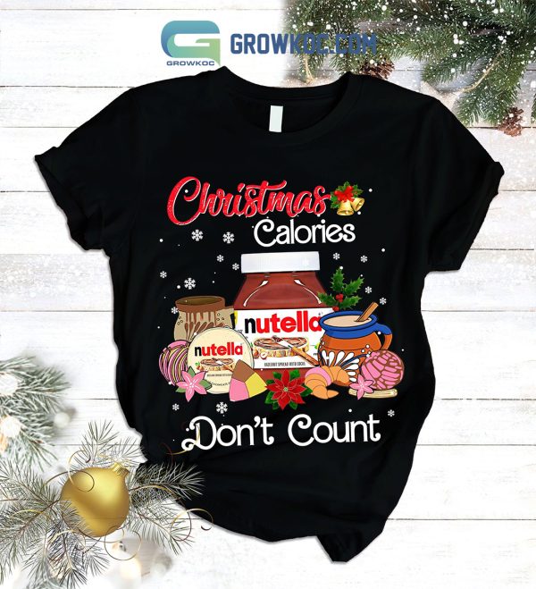 Stitch Spread Nutella Not Hate Christmas Calorie Fleece Pajamas Set