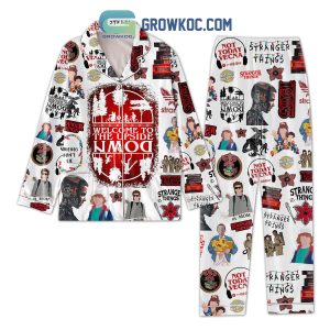 Stranger Things Welcome To The Upside Down Polyester Pajamas Set