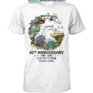 Studio Ghibli 40th Anniversary Thank You For The Memories T-Shirt