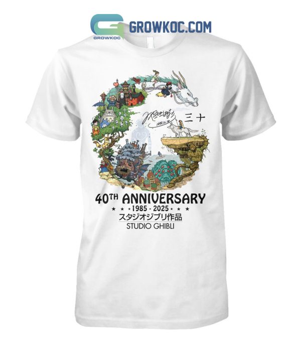 Studio Ghibli 40th Anniversary Thank You For The Memories T-Shirt