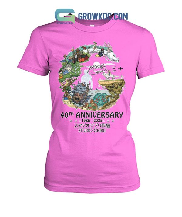 Studio Ghibli 40th Anniversary Thank You For The Memories T-Shirt