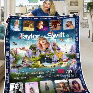 Taylor Swift 10 Albums Collection Fleece Blanket Quilt