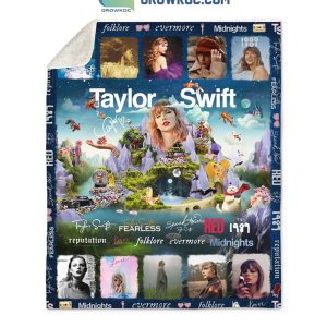 Taylor Swift 10 Albums Collection Fleece Blanket Quilt