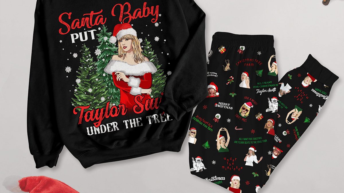 Santa Baby Put Taylor Sw Under The Tree Merry Swiftmas Cat Mother Christmas  T-shirt,Sweater, Hoodie, And Long Sleeved, Ladies, Tank Top