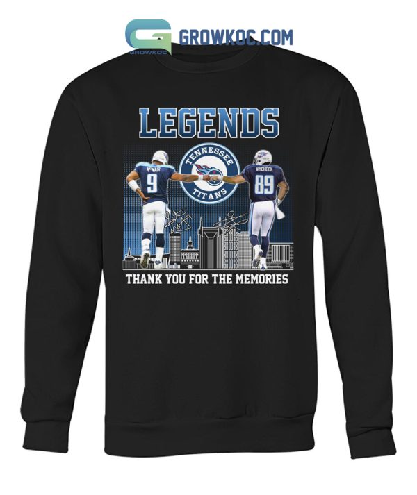 Tennessee Titans Legends Thank You For The Memories T-Shirt
