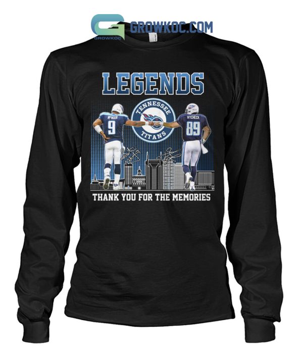 Tennessee Titans Legends Thank You For The Memories T-Shirt