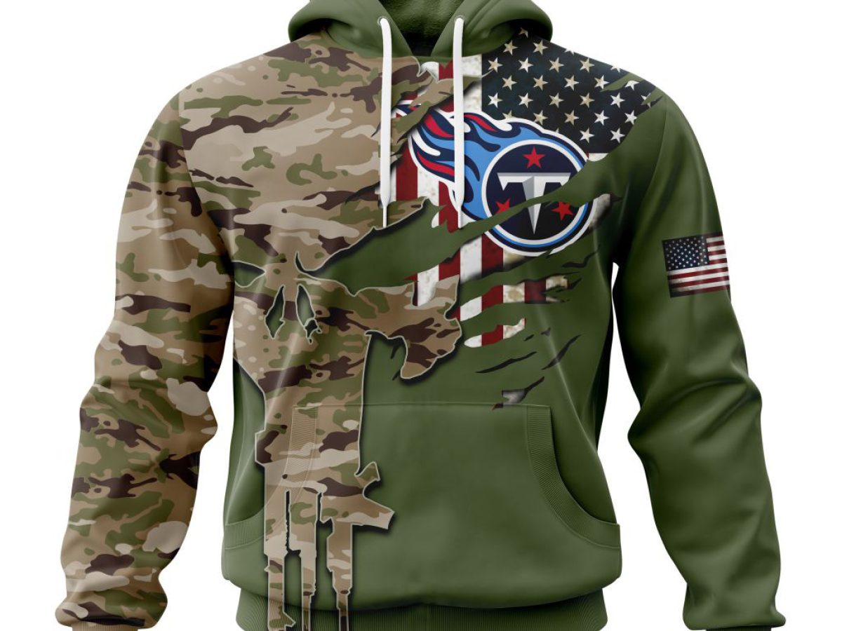 Tennessee Titans NFL Camo Team 3D Printed Hoodie - Teeruto