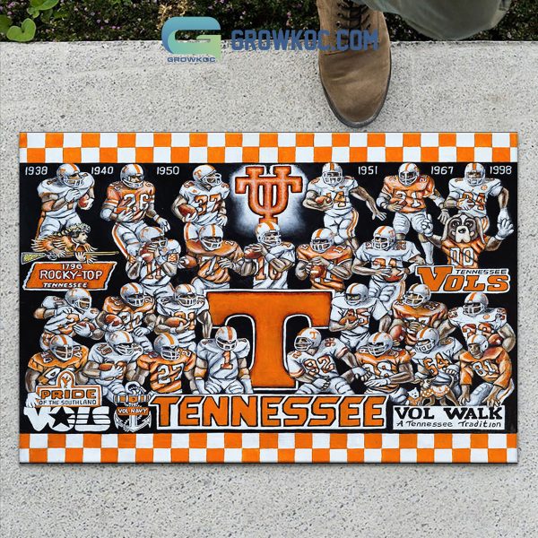Tennessee Volunteers Football History Legend Doormat