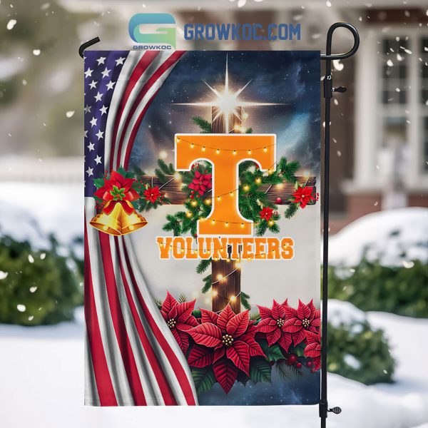 Tennessee Volunteers NCAA Jesus Christmas House Garden Flags