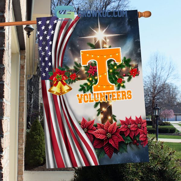 Tennessee Volunteers NCAA Jesus Christmas House Garden Flags