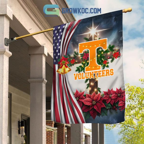 Tennessee Volunteers NCAA Jesus Christmas House Garden Flags