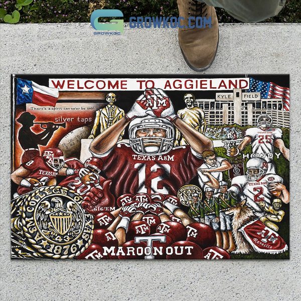 Texas A&M Aggies Football History Legend Doormat