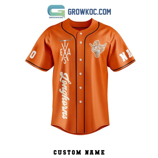 Texas Longhorns Big 12 Conference Championship Game Personalized Baseball Jersey