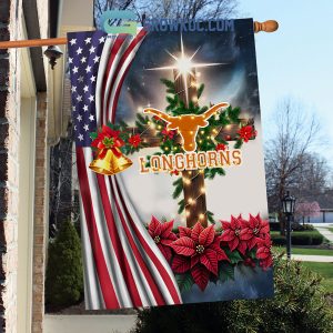Texas Longhorns NCAA Jesus Christmas House Garden Flags