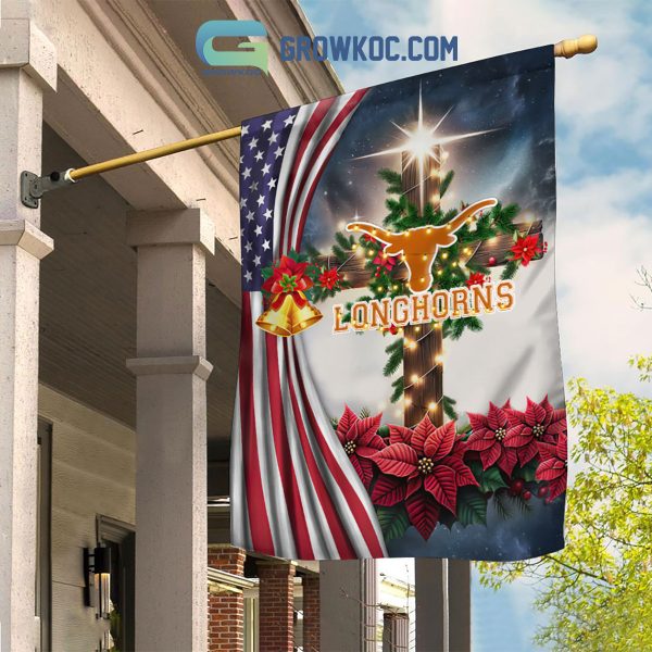 Texas Longhorns NCAA Jesus Christmas House Garden Flags