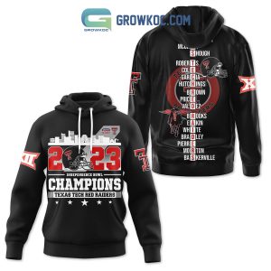 Texas Tech Red Raiders 2023 Independence Bowl Champions Hoodie Shirts Black Version