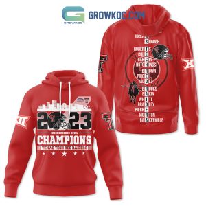 Texas Tech Red Raiders 2023 Independence Bowl Champions Red Design Hoodie Shirts