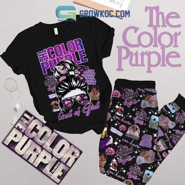 The Color Purple Kind Of Girl Fleece Pajamas Set