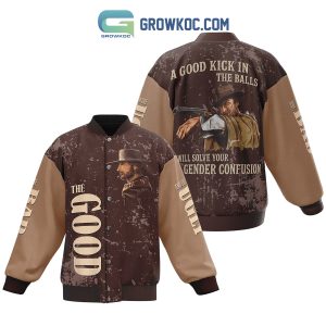 The Good The Bad And The Ugly Clint Eastwood Movies Baseball Jacket
