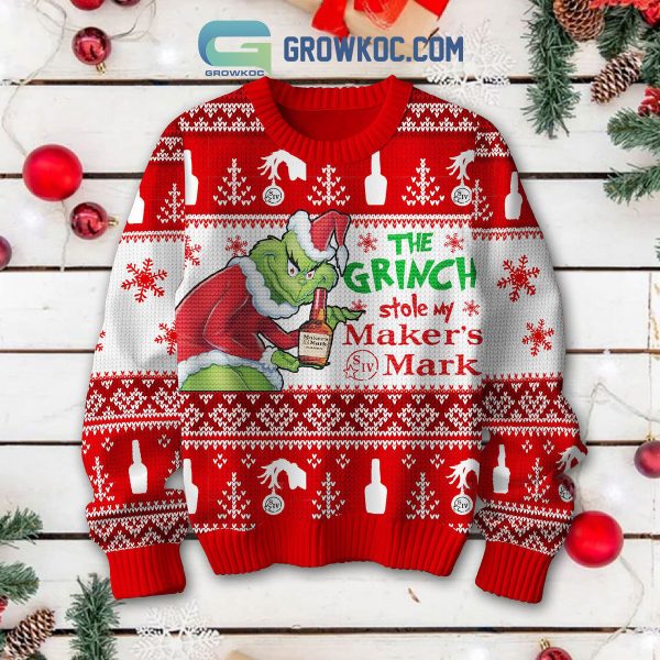 The Grinch Stole My Maker’s Mark Christmas Ugly Sweater