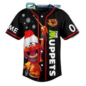 The Muppets Rock N Roll Christmas Drumming Personalized Baseball Jersey