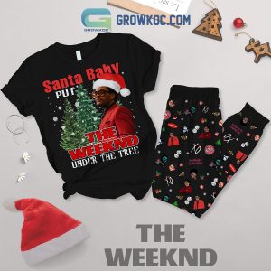 The Weeknd Under The Tree Christmas Fleece Pajamas Set