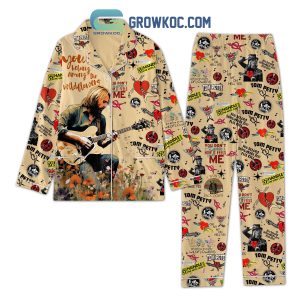 Tom Petty Handle Me With Care Christmas Polyester Pajamas Set