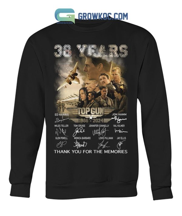 Top Gun US Navy Tom Cruise 38th Anniversary T-Shirt