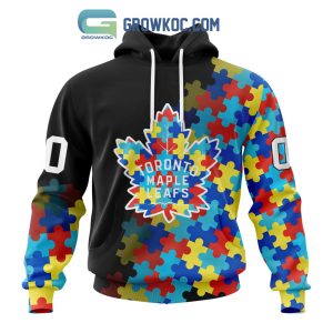 Toronto Maple Leafs Puzzle Design Autism Awareness Personalized Hoodie Shirts