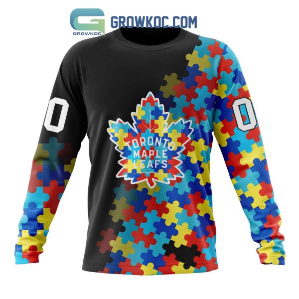 Toronto Maple Leafs Puzzle Design Autism Awareness Personalized Hoodie Shirts